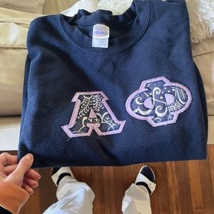 alpha phi letters pullover